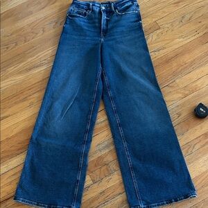 Good American Dark Blue Flare Jeans
